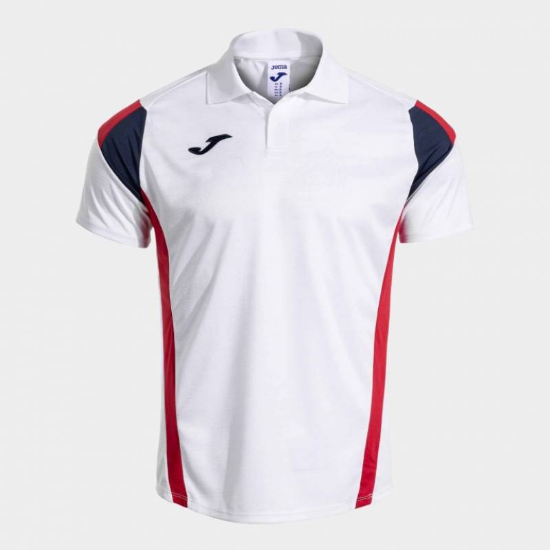 TRICOU POLO JOMA MONTREAL ALB-ROSU